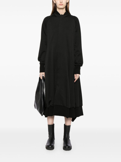 Yohji Yamamoto asymmetric midi dress outlook