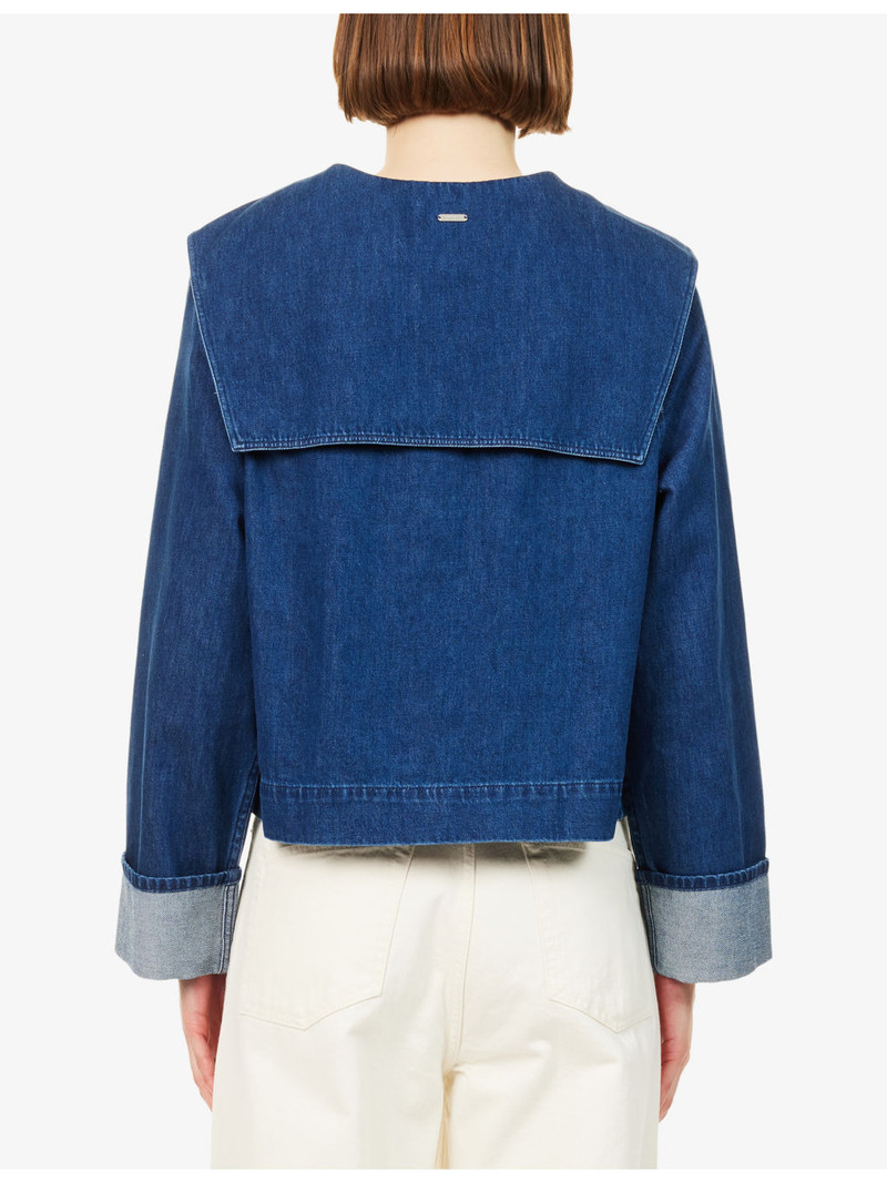 Dartmoor Sailor-Collar Denim Top 4