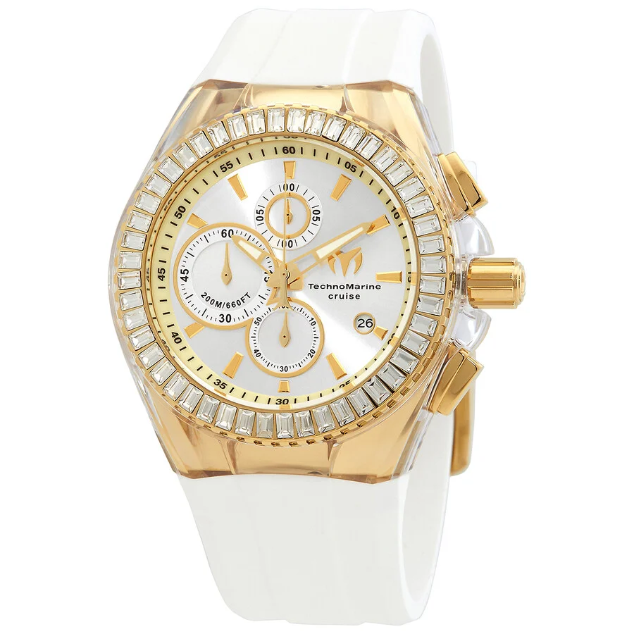 Technomarine Cruise Chronograph Quartz Crystal Silver Dial Men's Watch TM-121154 - 1