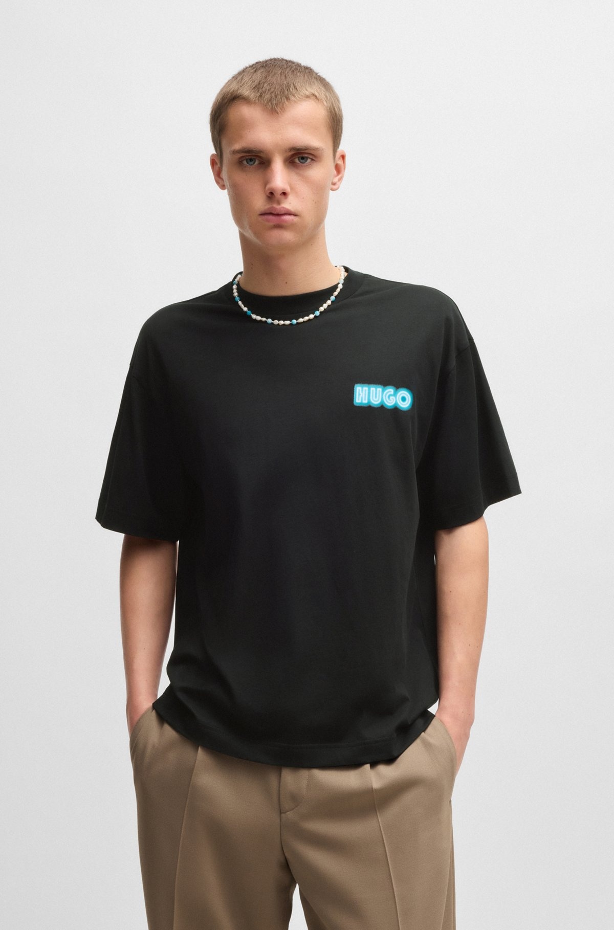 COTTON-JERSEY T-SHIRT WITH LOGO ARTWORK - 2