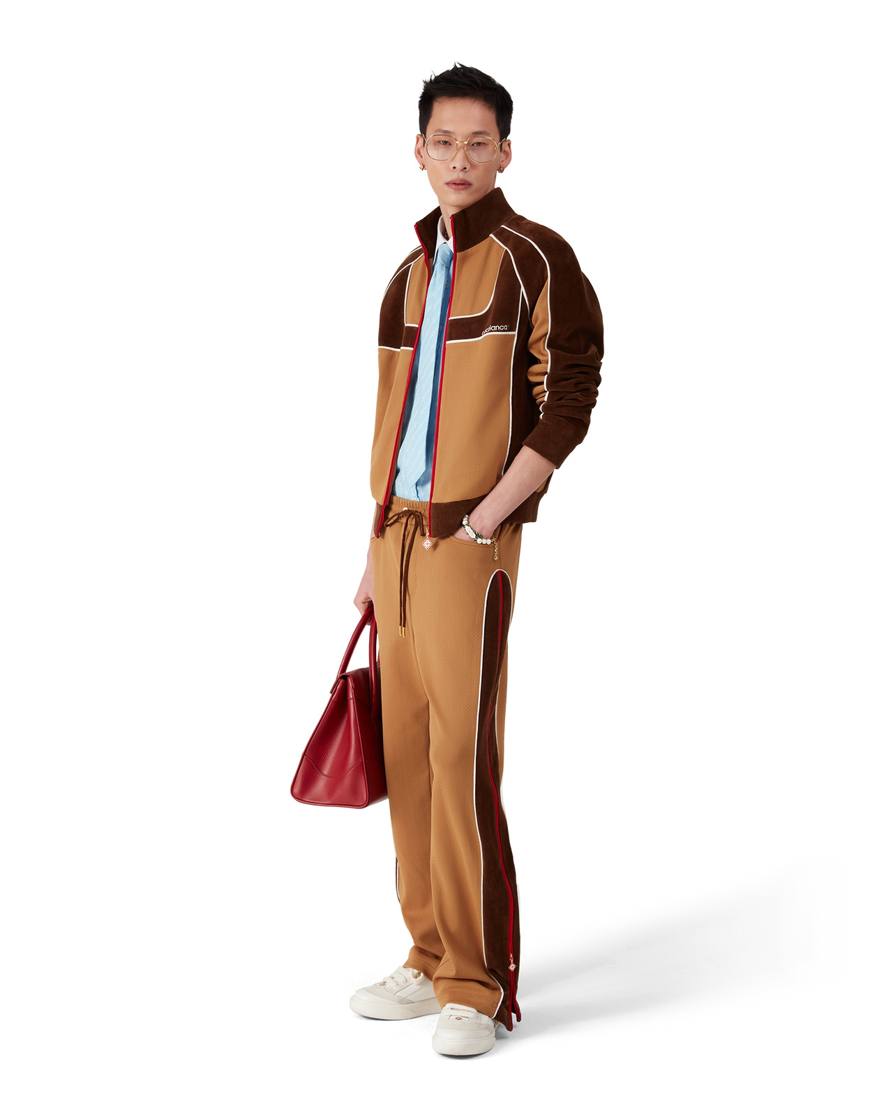 Chenille Panelled Track Pants | Casablanca Paris - 2