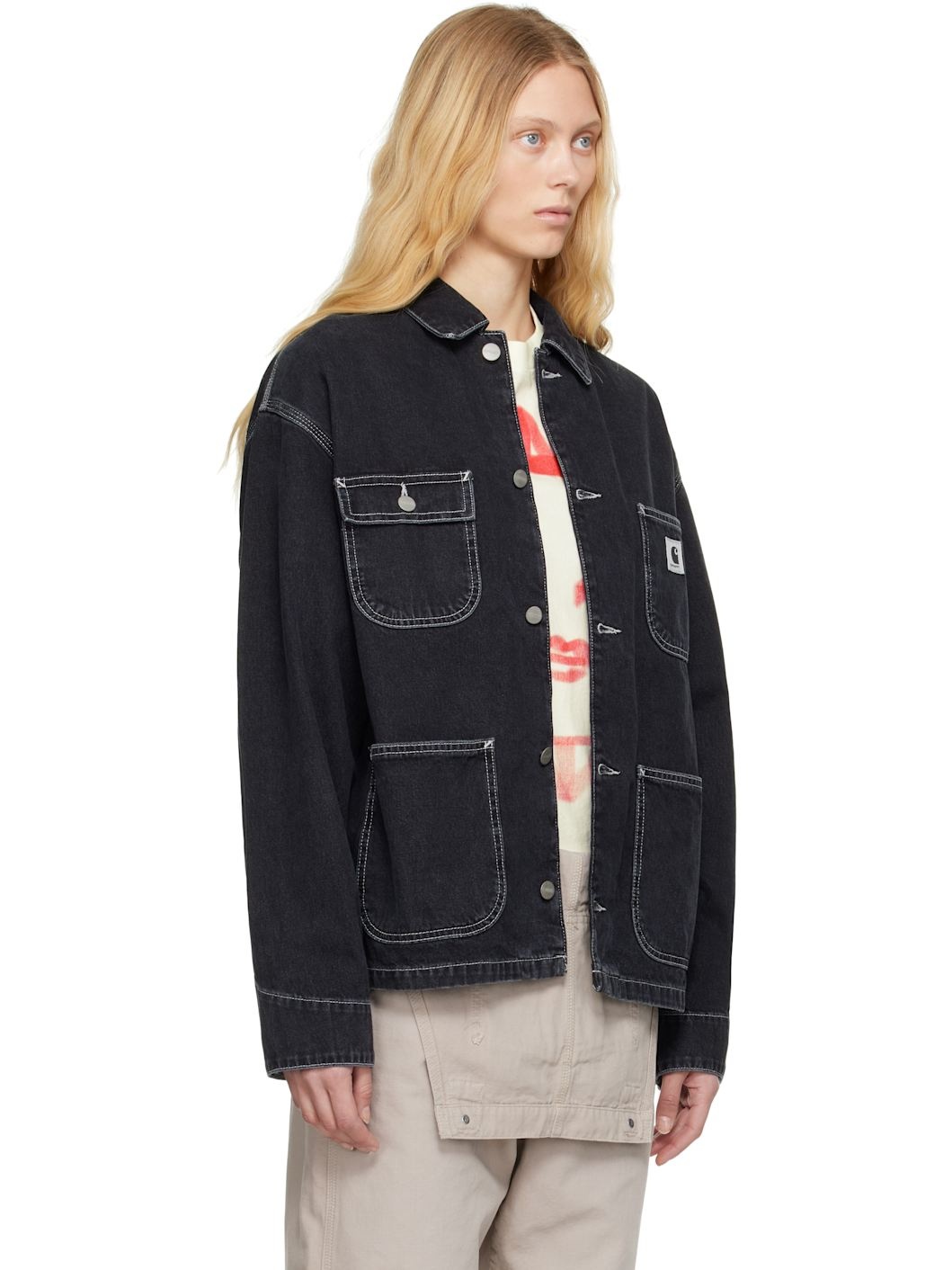 Black OG Michigan Denim Jacket - 2
