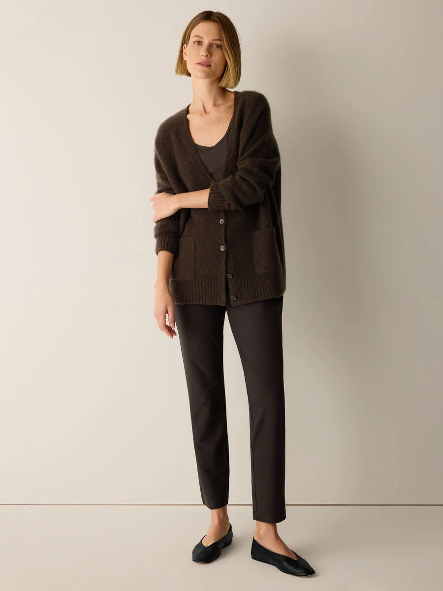 Washable Stretch Crepe Slim Pant - 1
