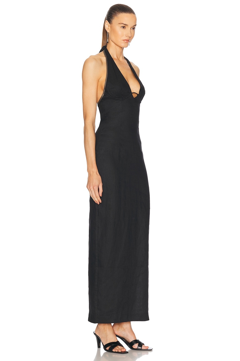 Violet Halter Midi Dress - 3