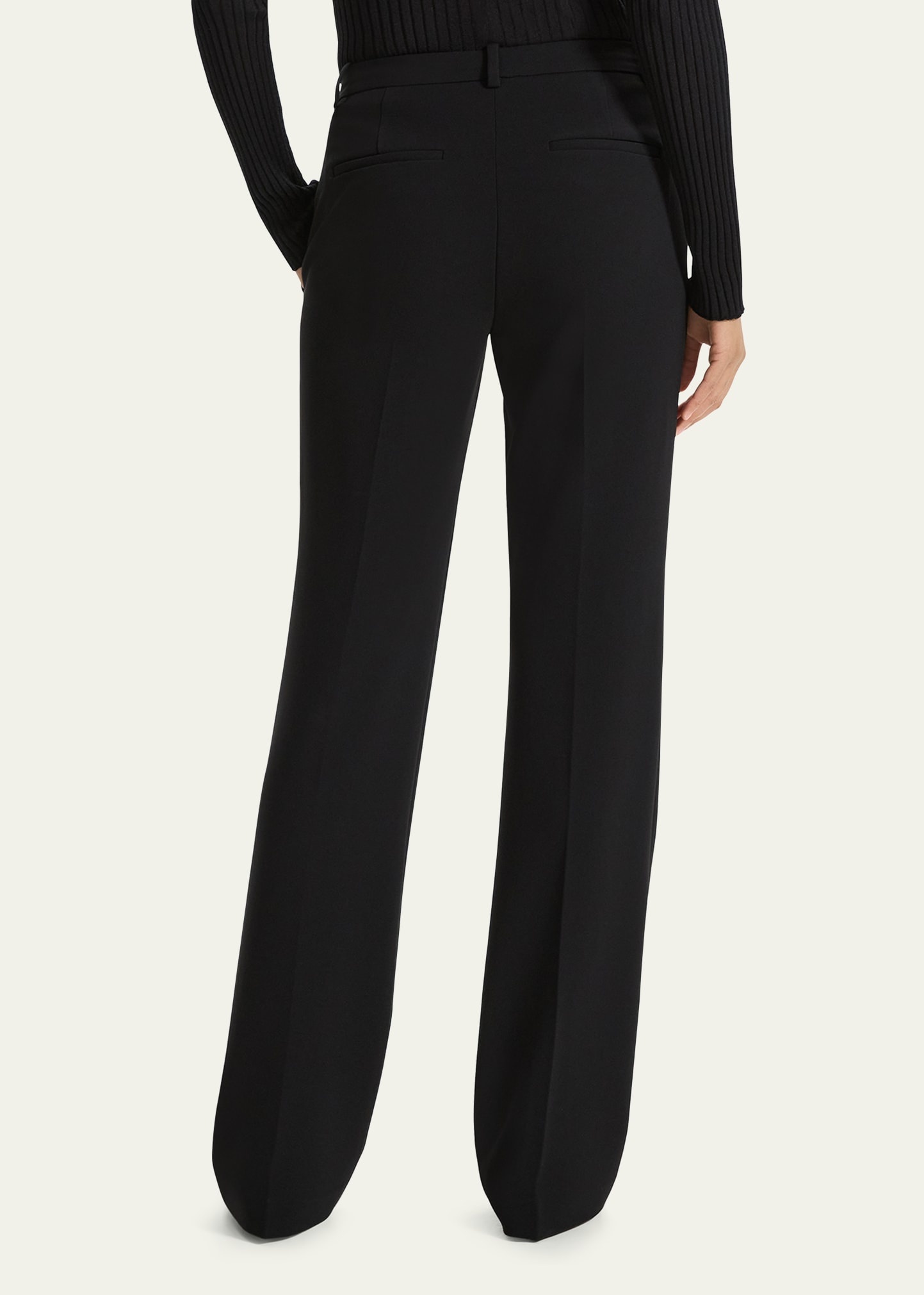 Admiral Crepe Slim Full-Length Trousers - 3