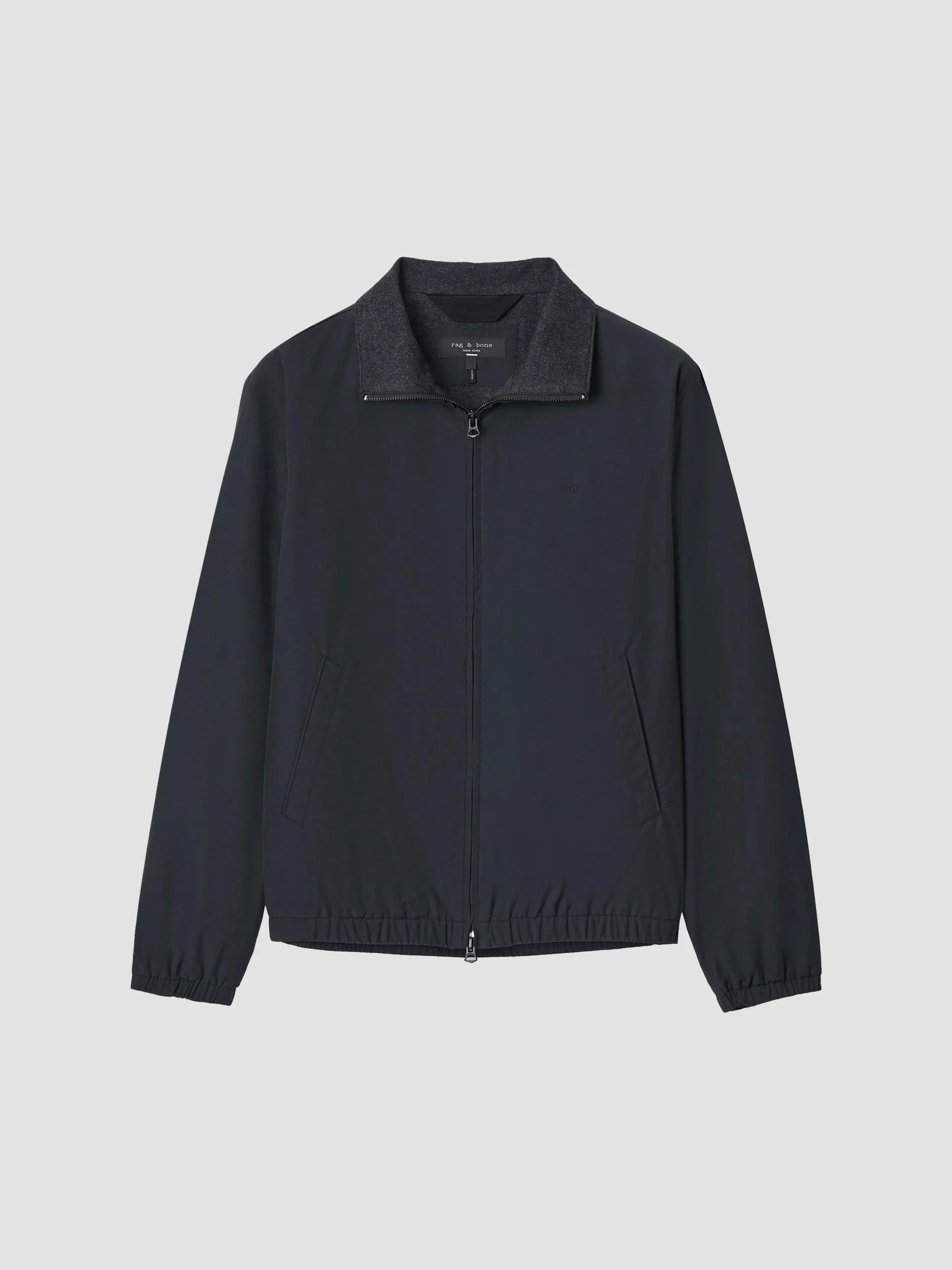 Men's Cotton-Blend Sport Jacket - Black - 1