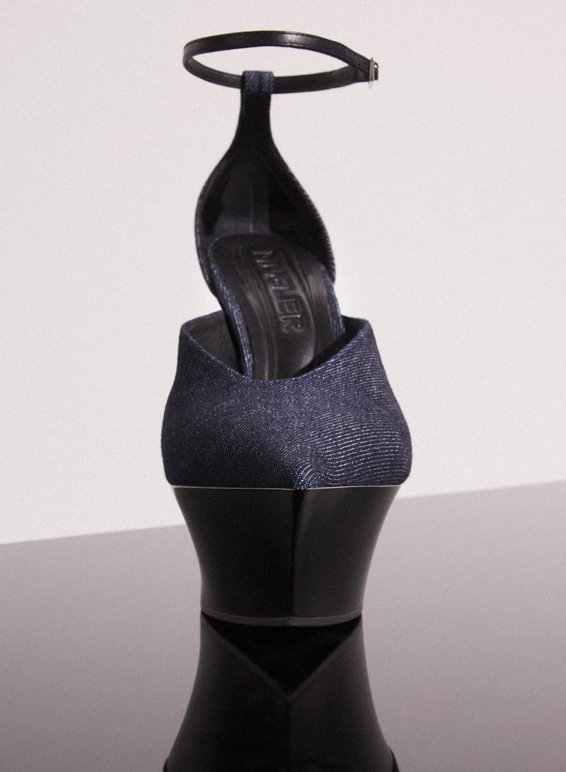 raw denim platform strappy fang 95 mules 3