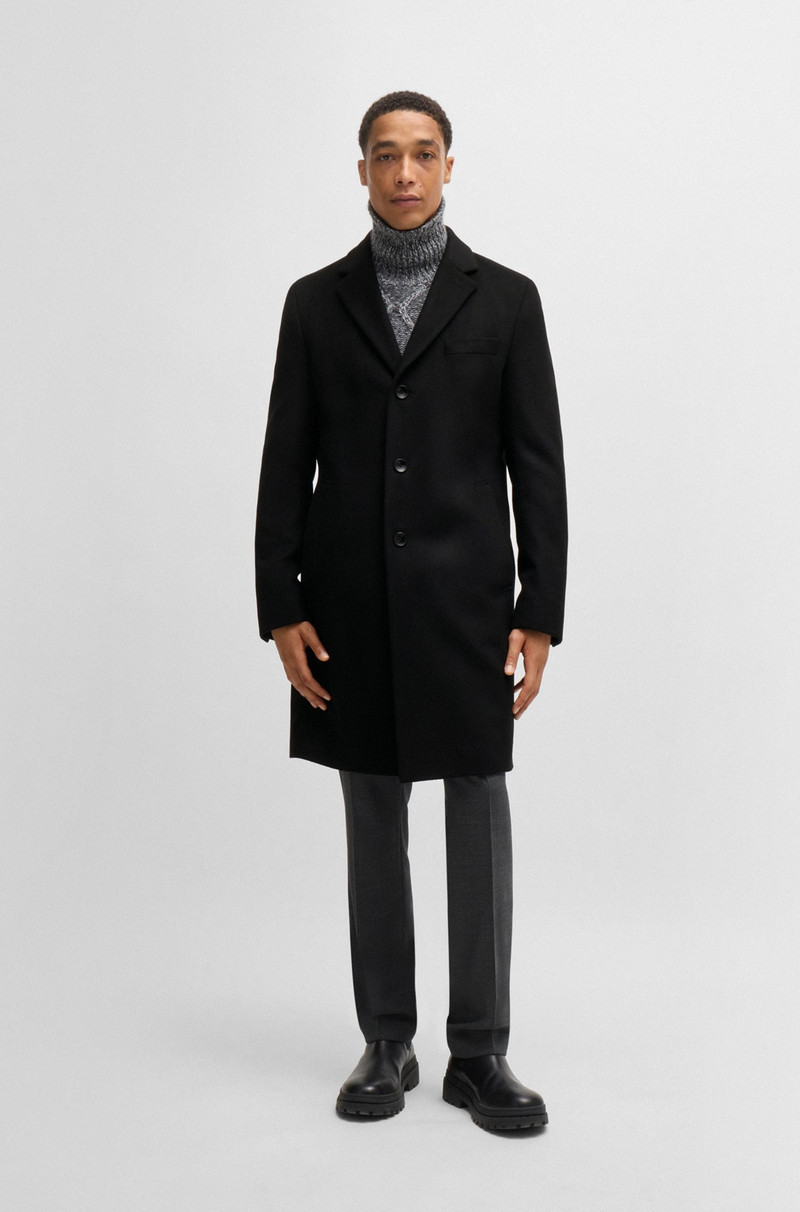 BOSS SLIM-FIT COAT IN WOOL AND CASHMERE outlook