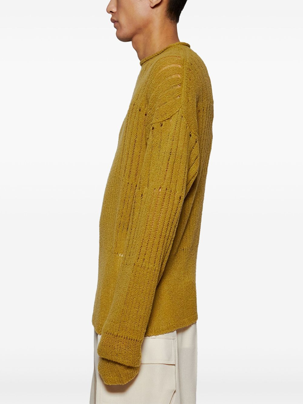 ribbed-knit jumper - 4