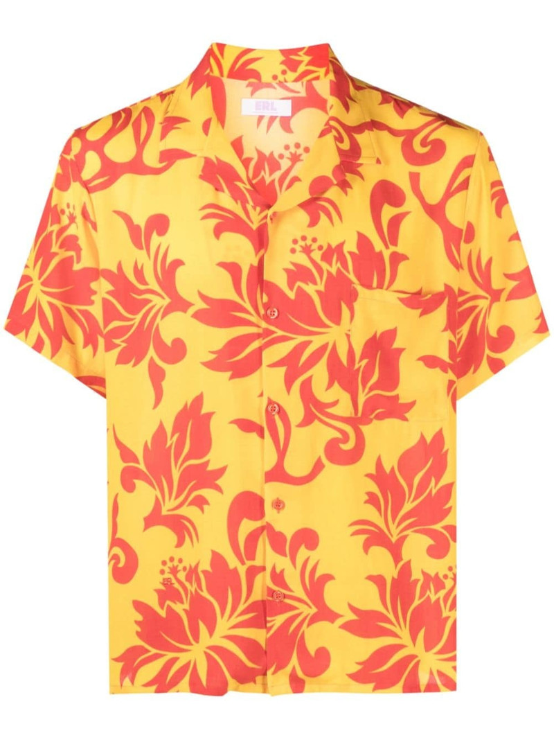 Tropical Flowers short-sleeve shirt 1