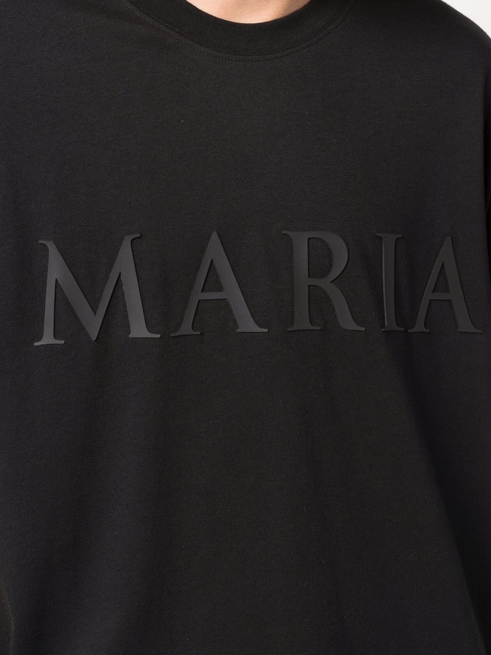 Maria slogan-print organic cotton T-shirt - 5