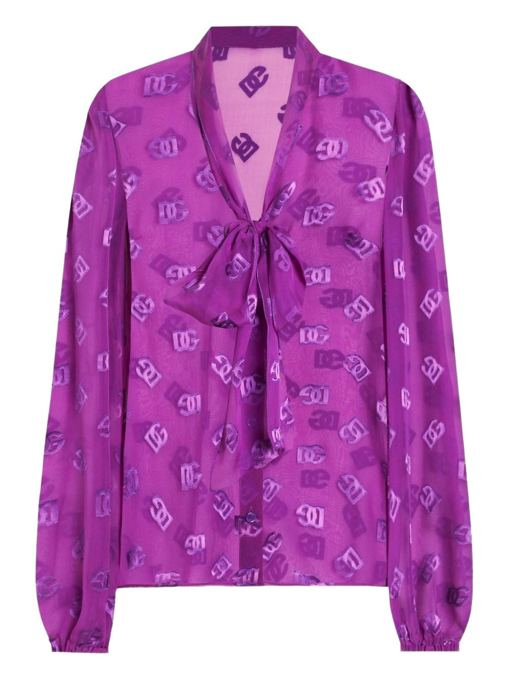 DG logo-jacquard shirt - 1