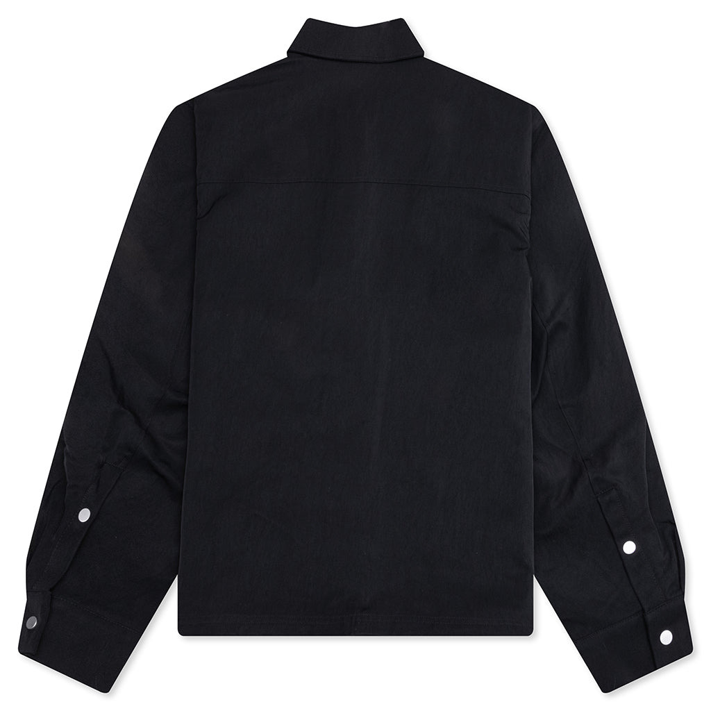 NYLON JACKET - JET BLACK - 2