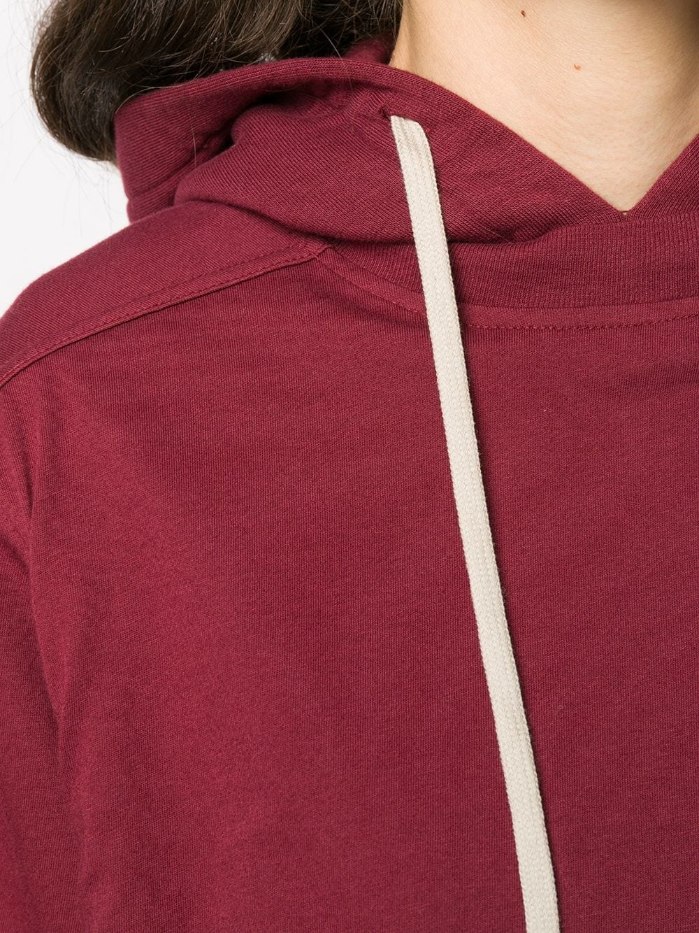 layered drawstring hoodie - 5