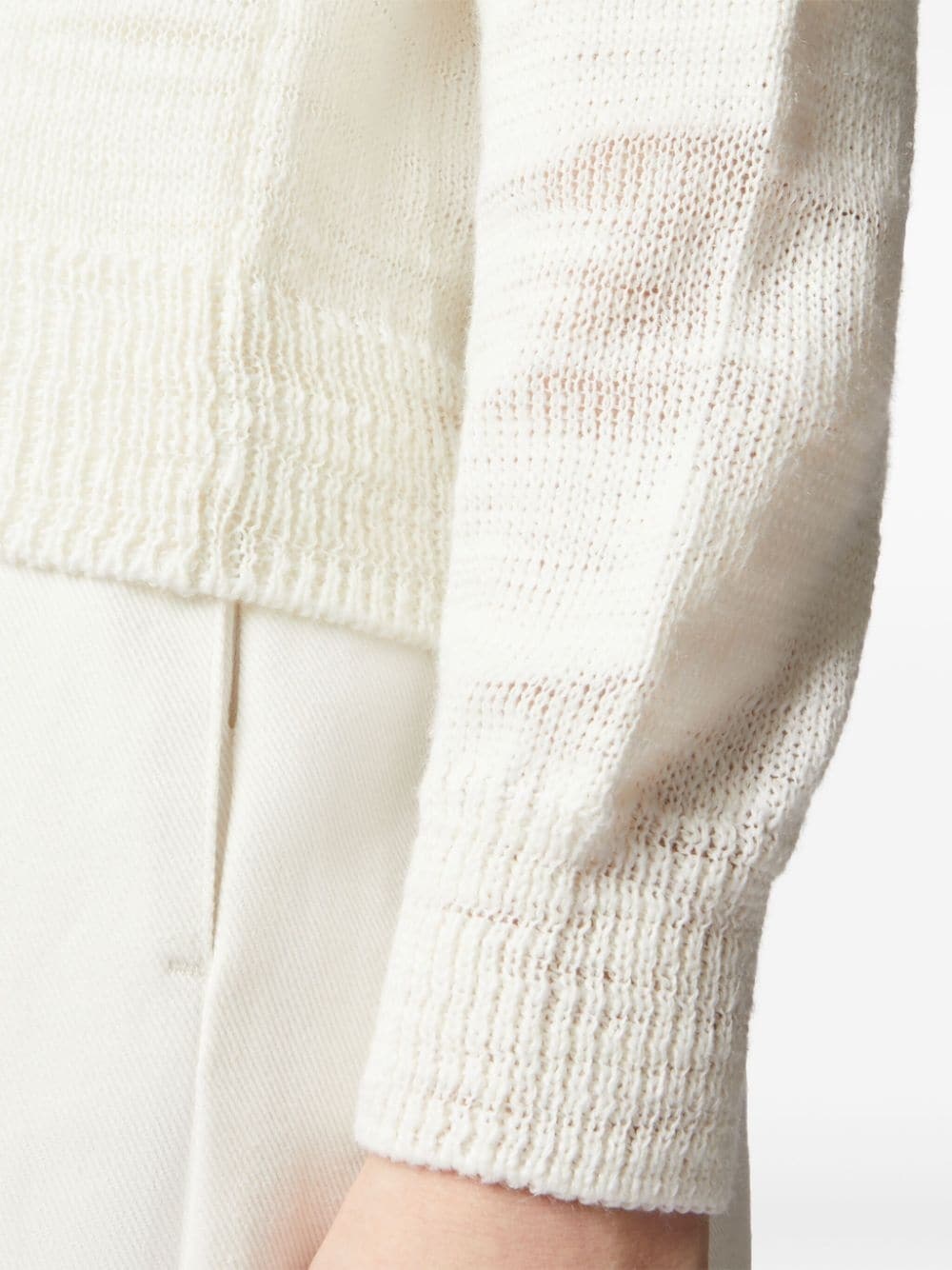 V-neck knit cardigan - 5