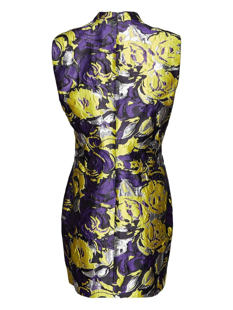 MSGM brushstroke floral-print dress outlook