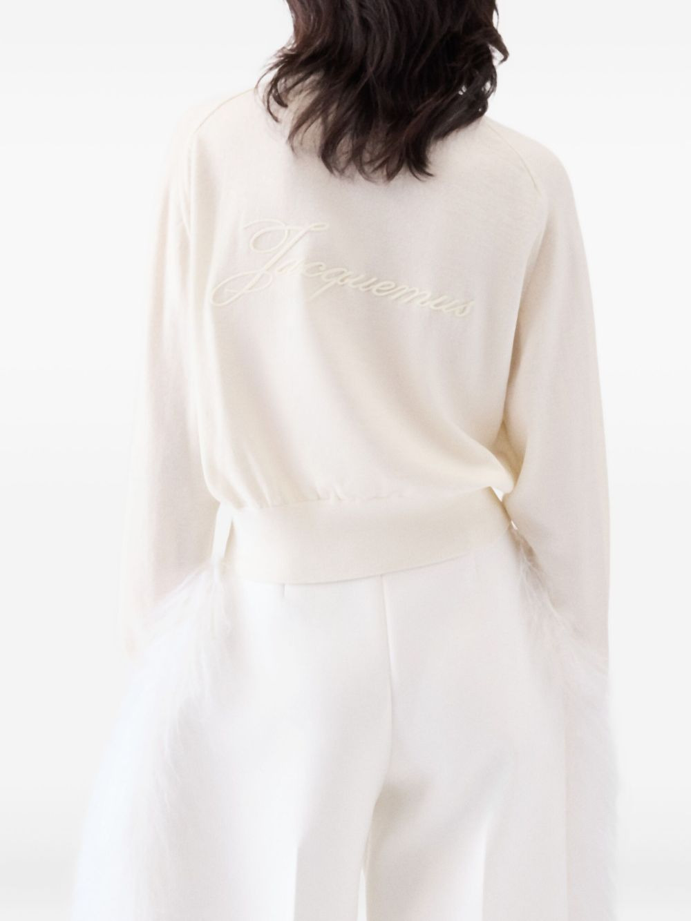 The Embroidered cropped sweater - 4