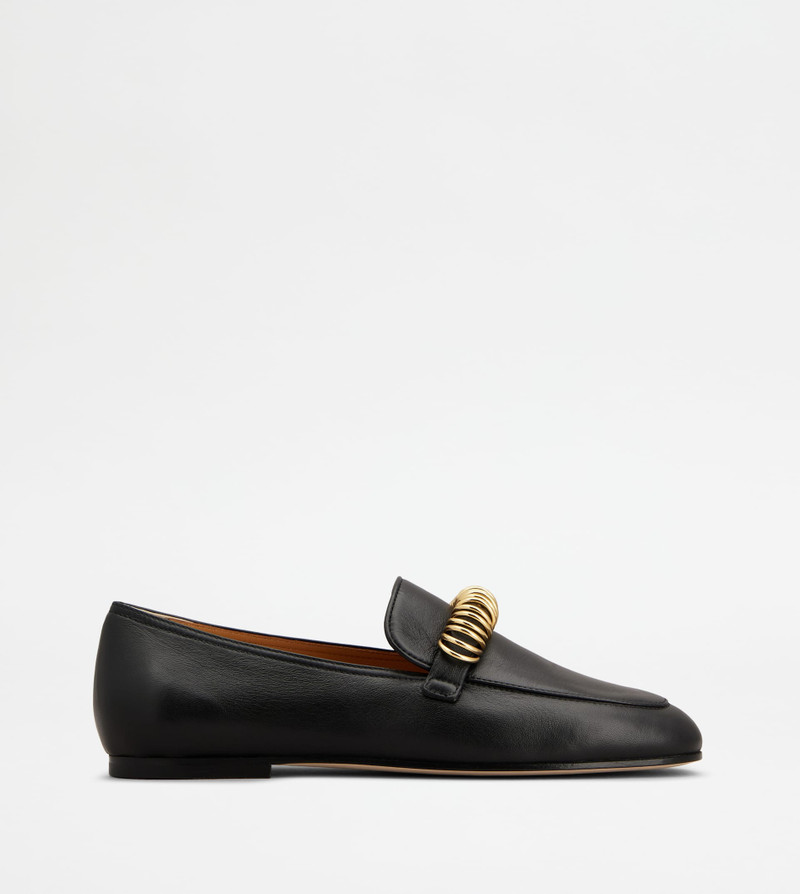LOAFERS IN LEATHER - BLACK 1