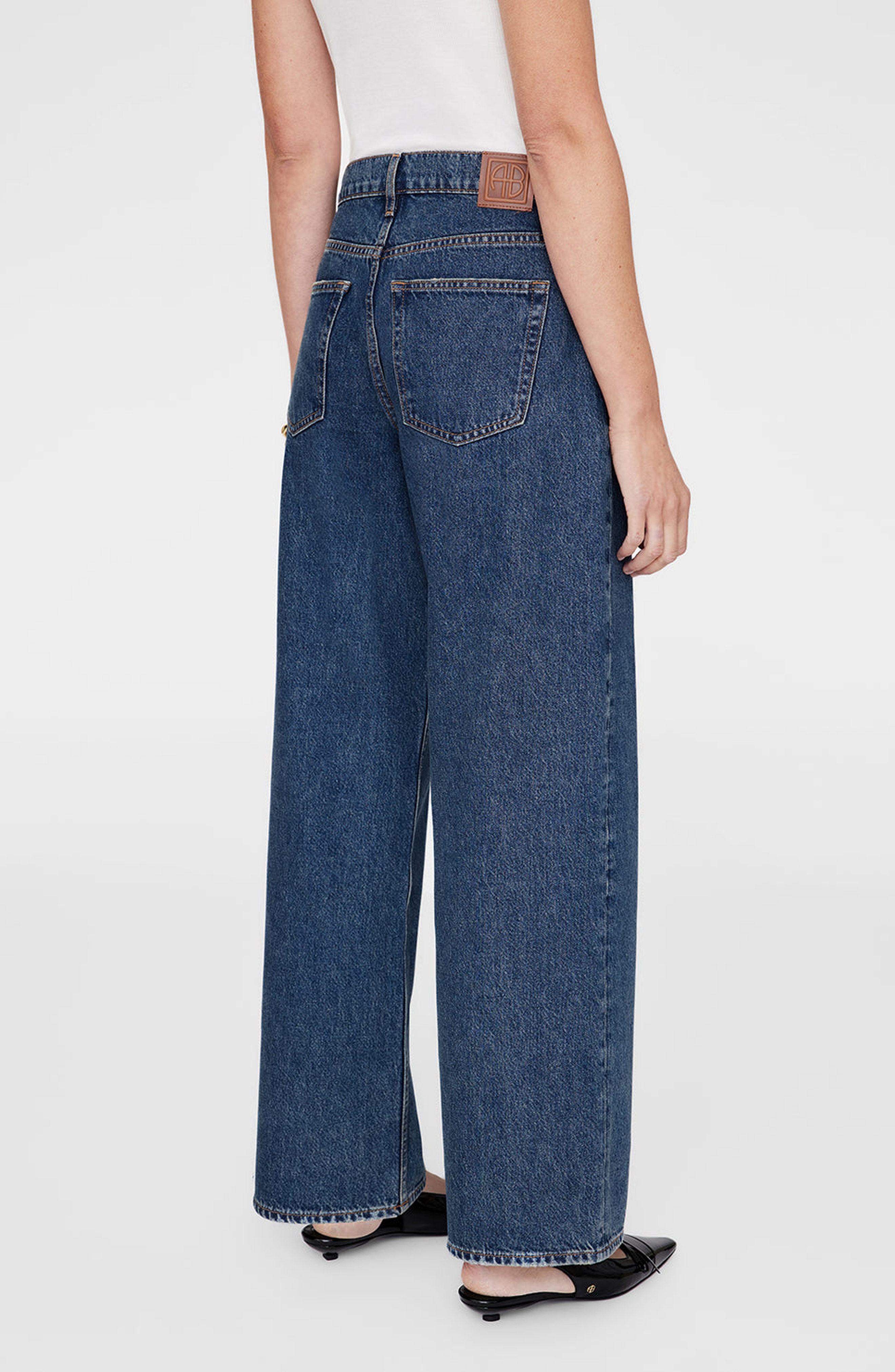 ANINE BING Manon Jean in Sea Blue at Nordstrom - 2