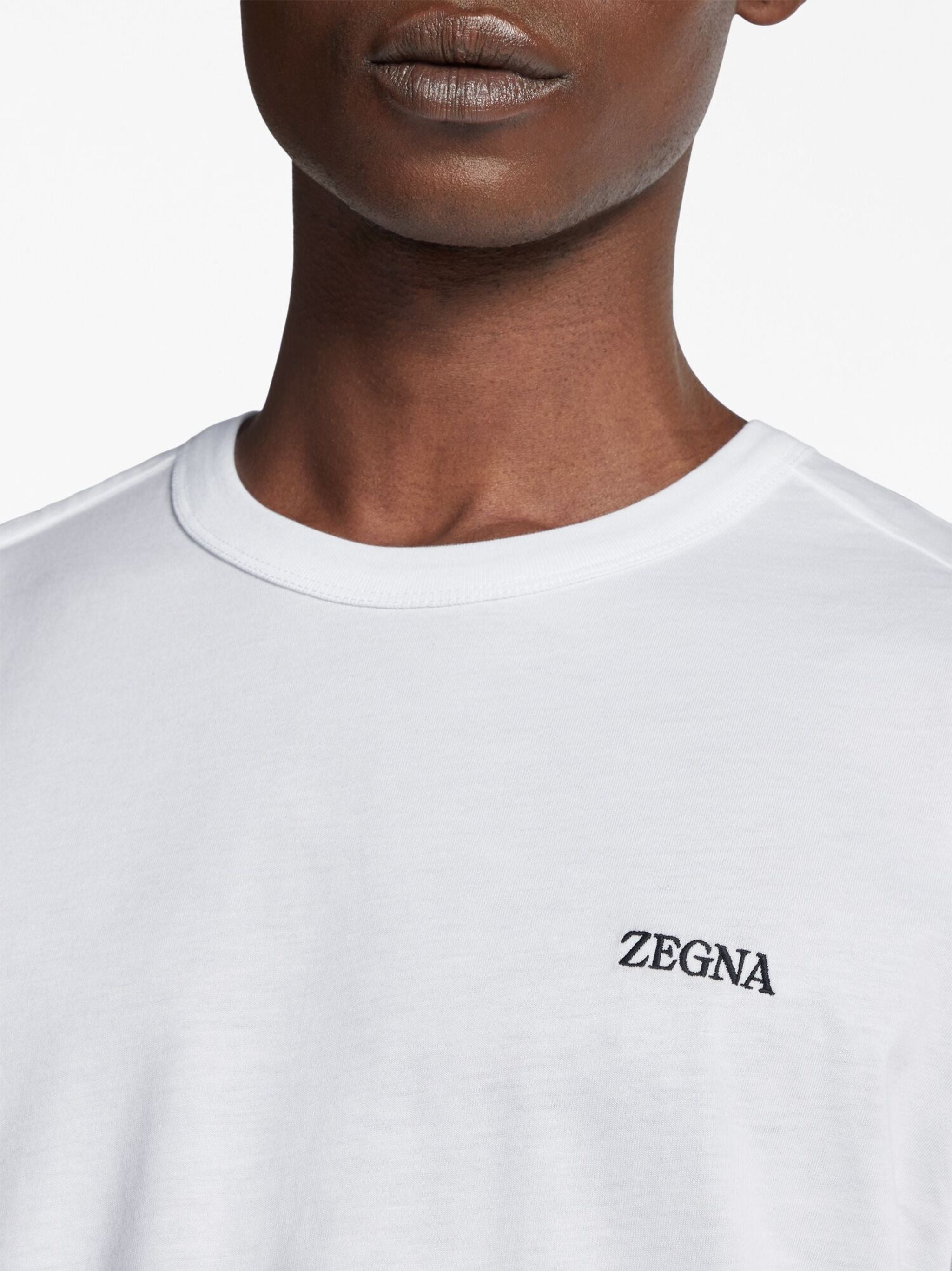 Zegna Logo-embroidered Cotton T-shirt - 2