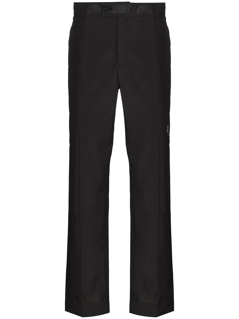 belted straight-leg trousers - 1