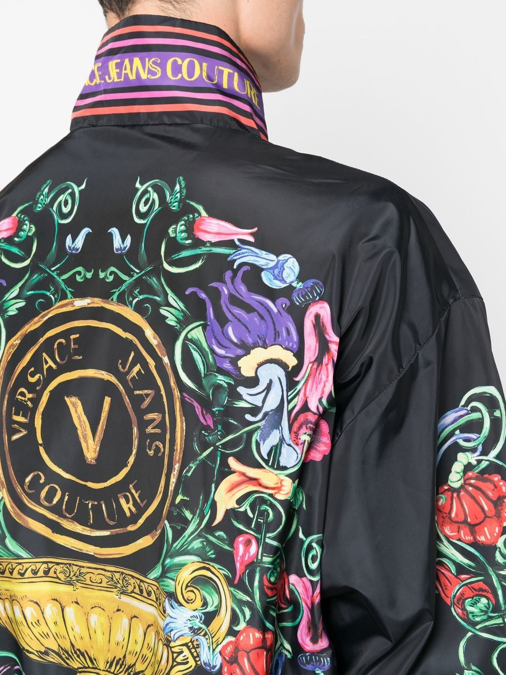 floral graphic print jacket - 5