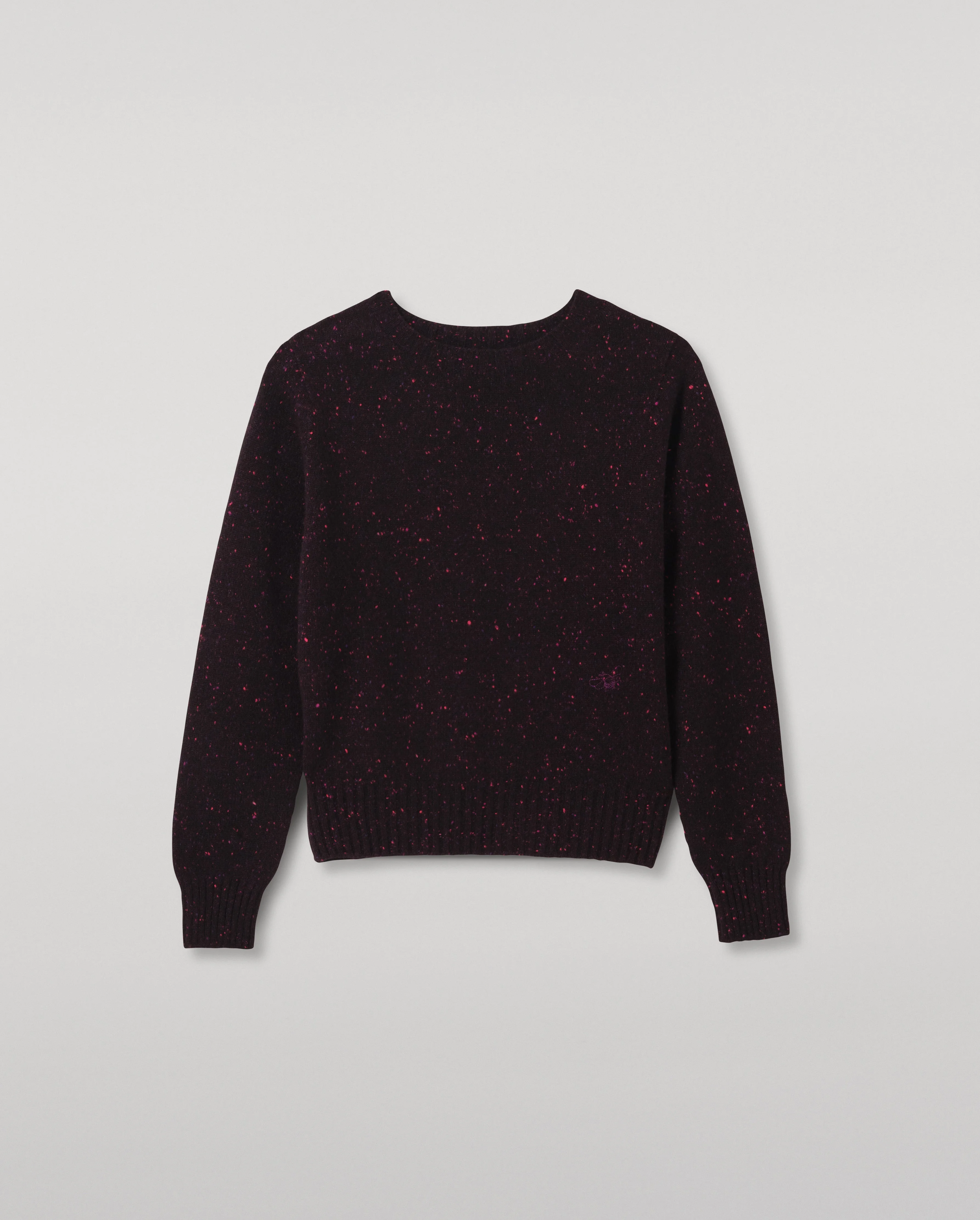 Cairn Purple Donegal Cashmere Jumper - 1