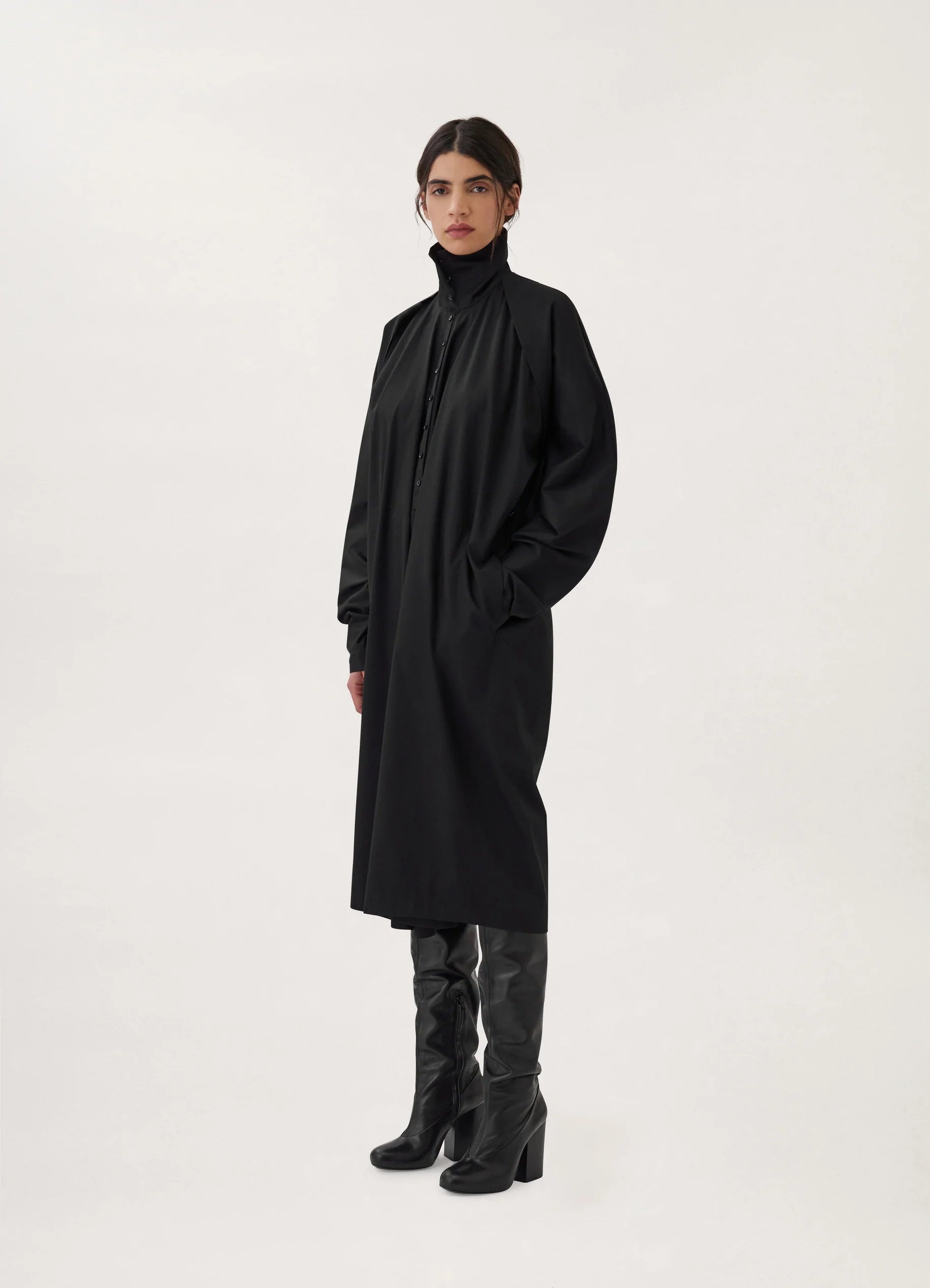 BELTED TILTED DRESS
COTTON TWILL - 5