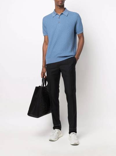 Brioni short-sleeved polo shirt outlook