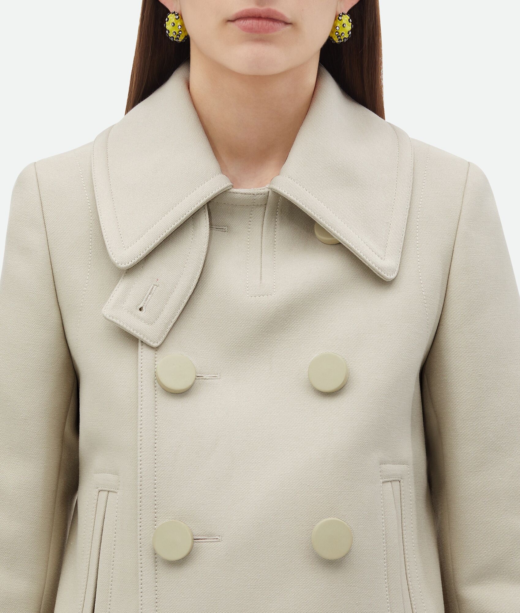 Cotton Gabardine Caban - 5