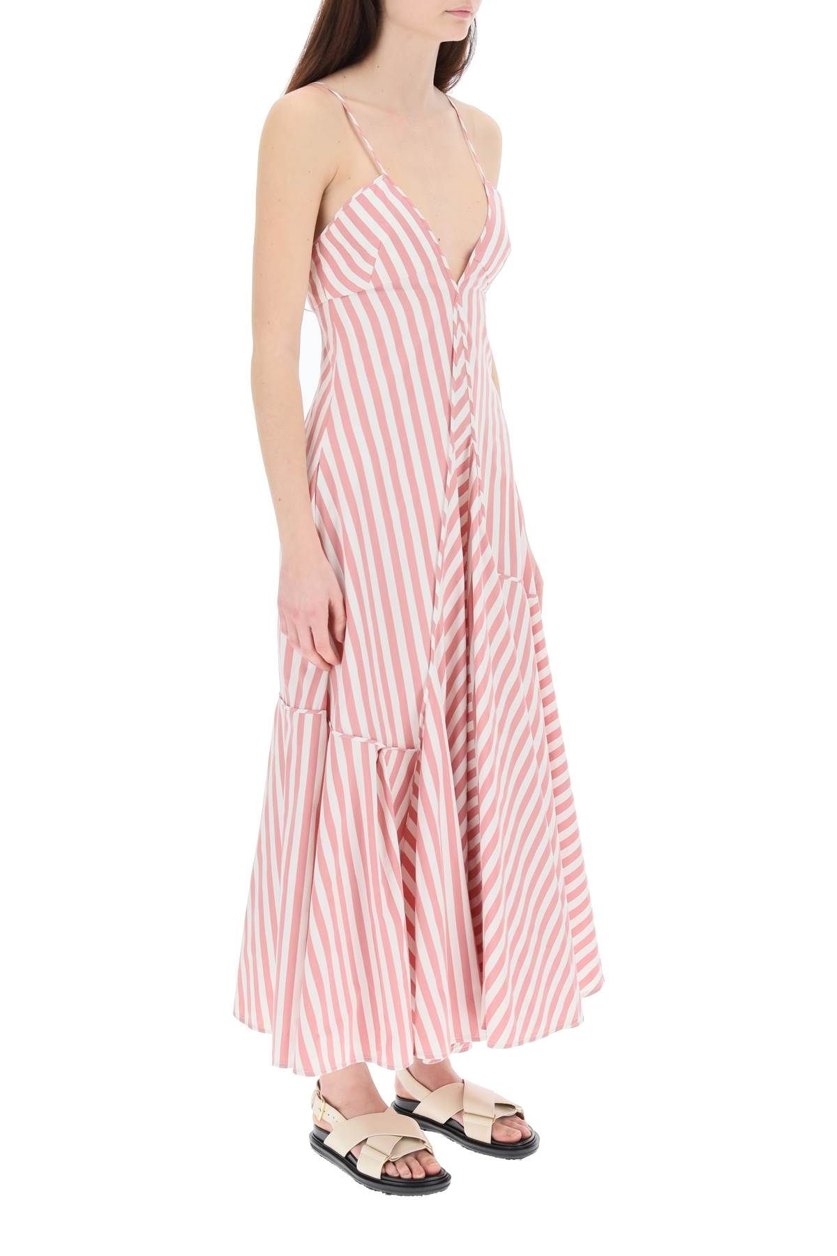 STRIPED COTTON DRESS - 3