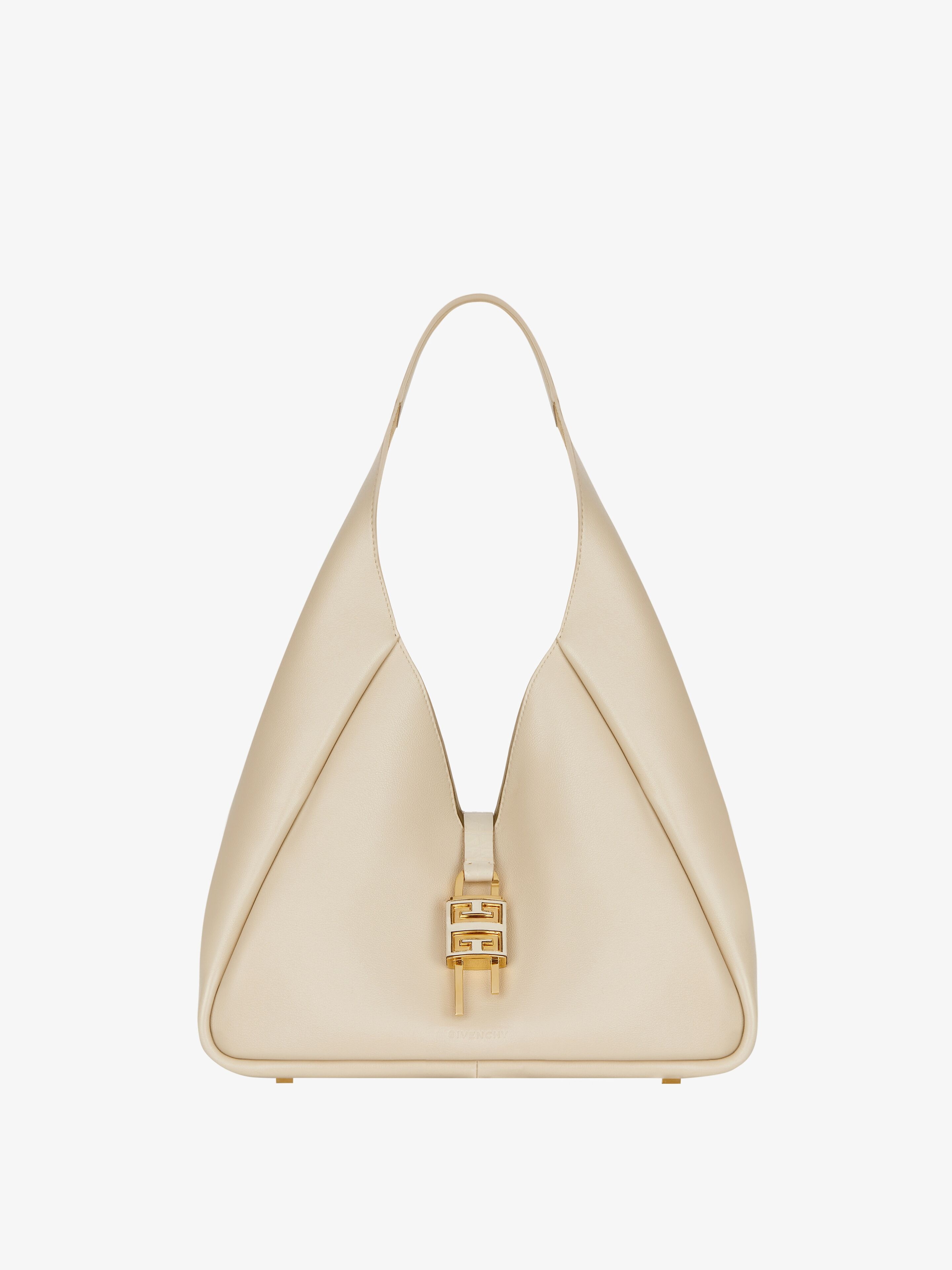 MEDIUM G-HOBO BAG IN GRAINED LEATHER - 1
