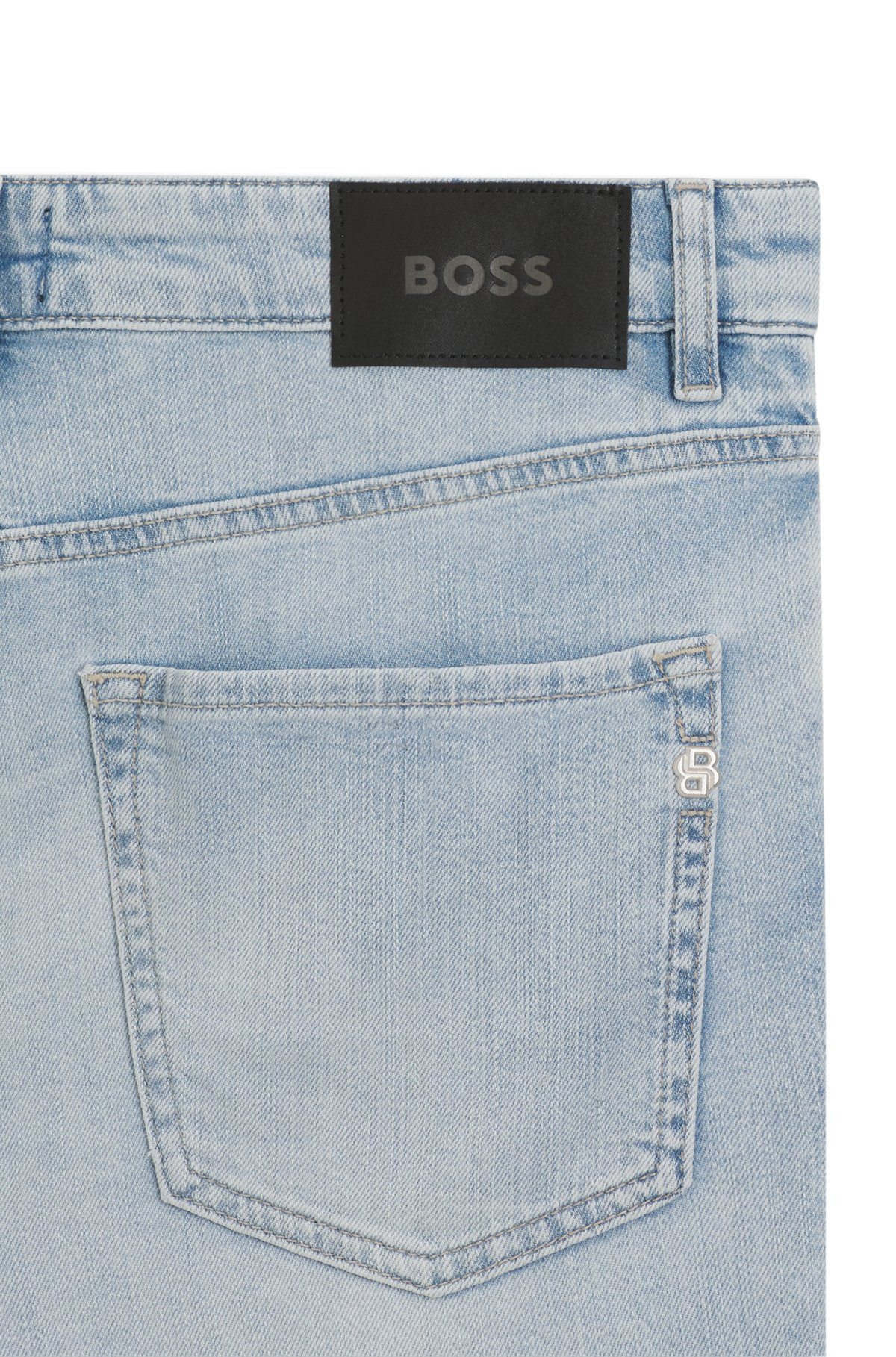MAINE REGULAR-FIT JEANS IN BLUE MECHANICAL-STRETCH DENIM - 6