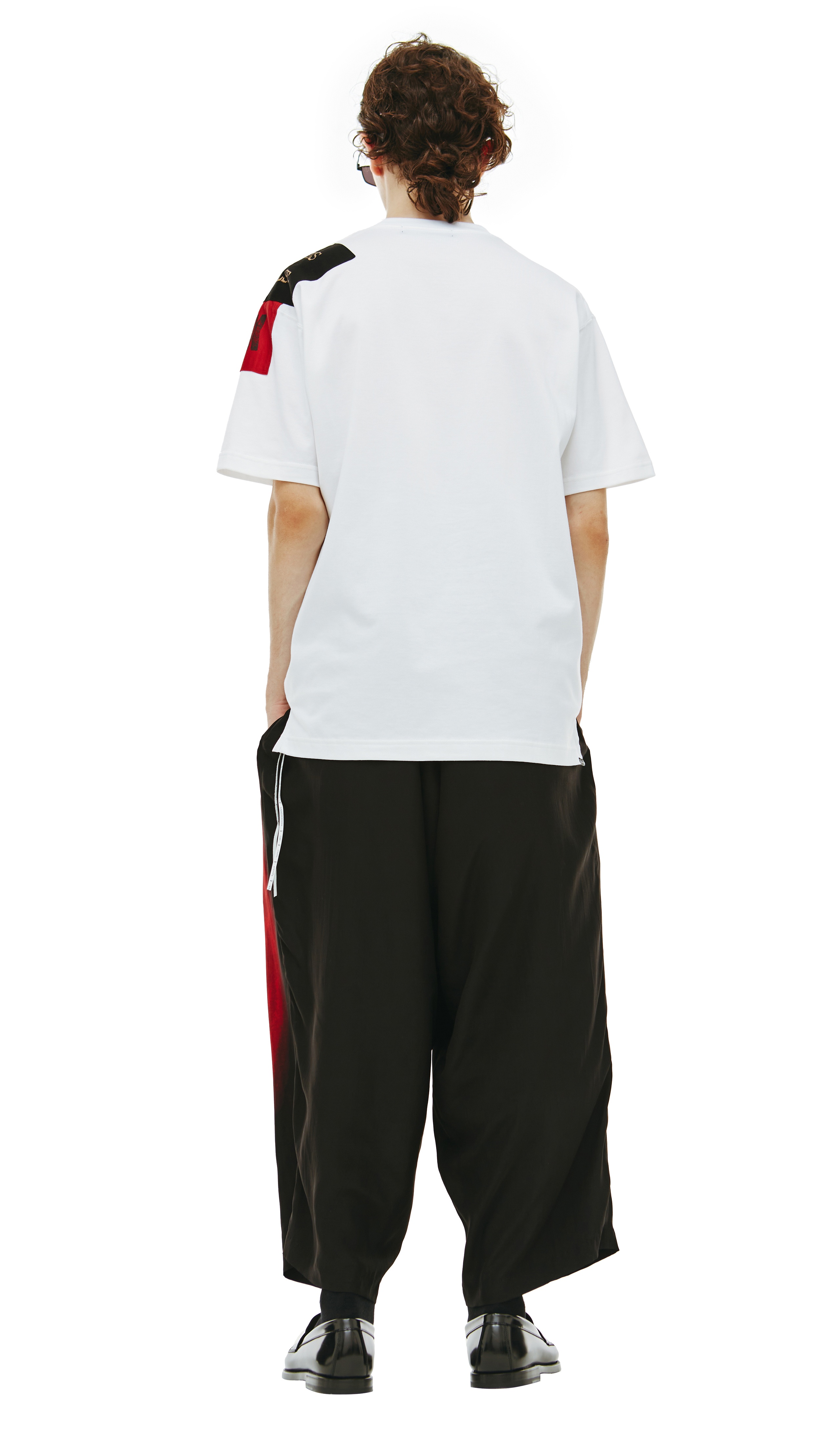 WHITE T-SHIRT WITH PATCHES - 5