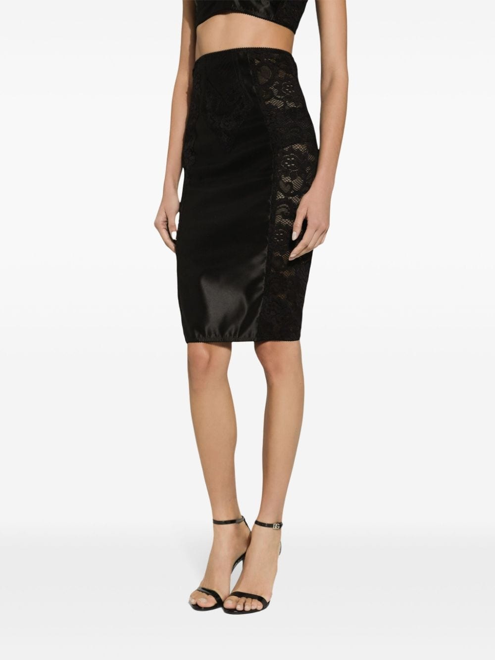 corset-style lace skirt - 5
