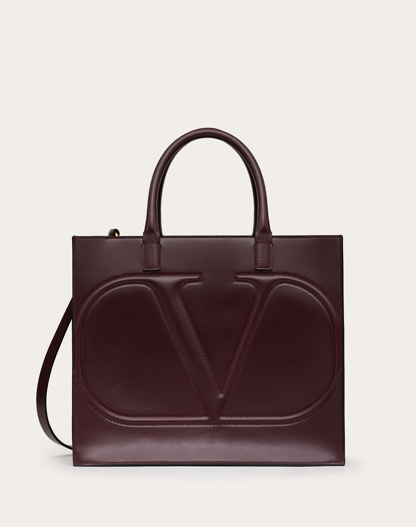 VLogo Walk Calfskin Tote Bag - 1