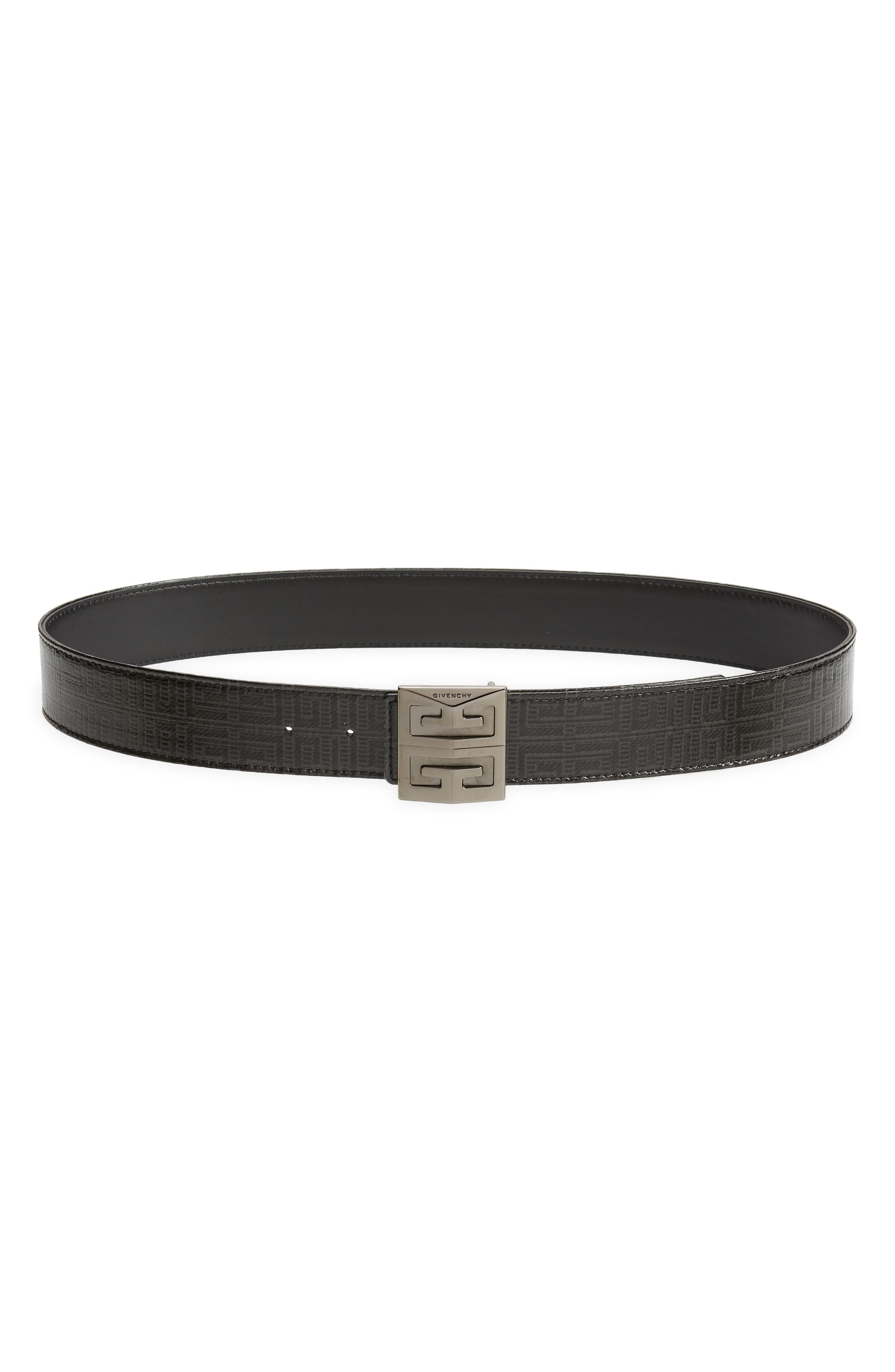 4G Reversible Leather & Coated Canvas Belt - 1