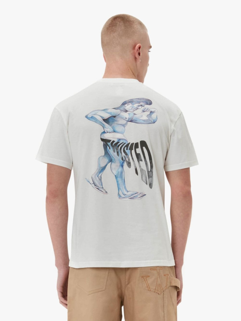 POL ANGLADA PLACED PRINT T-SHIRT 3