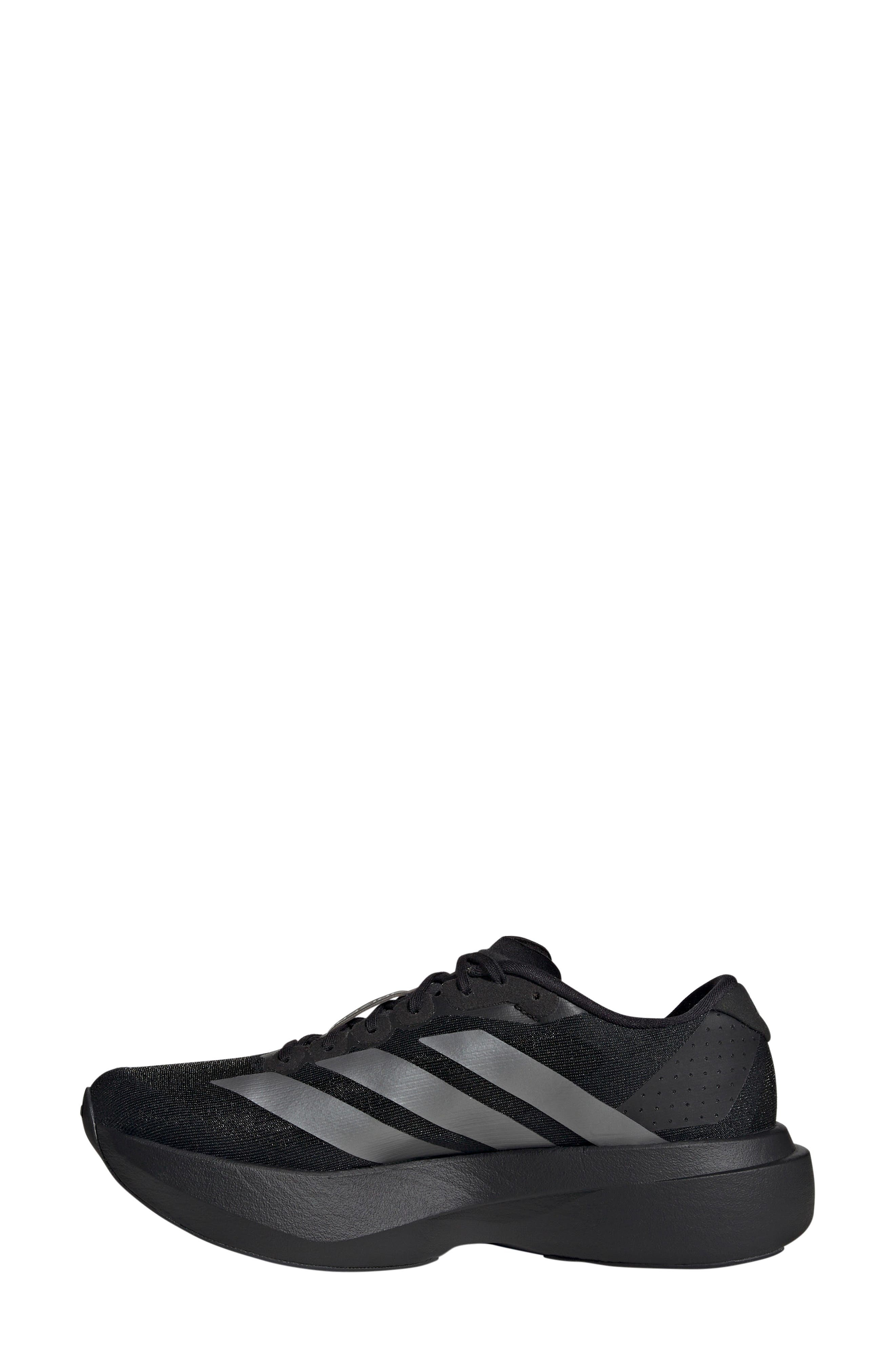 adidas Adizero Evo SL Running Shoe in Core Black/Iron Met./black at Nordstrom - 6
