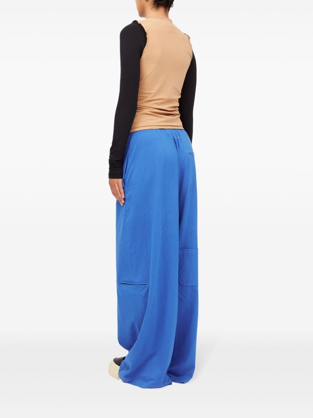 two-tone exposed-seam top - 5
