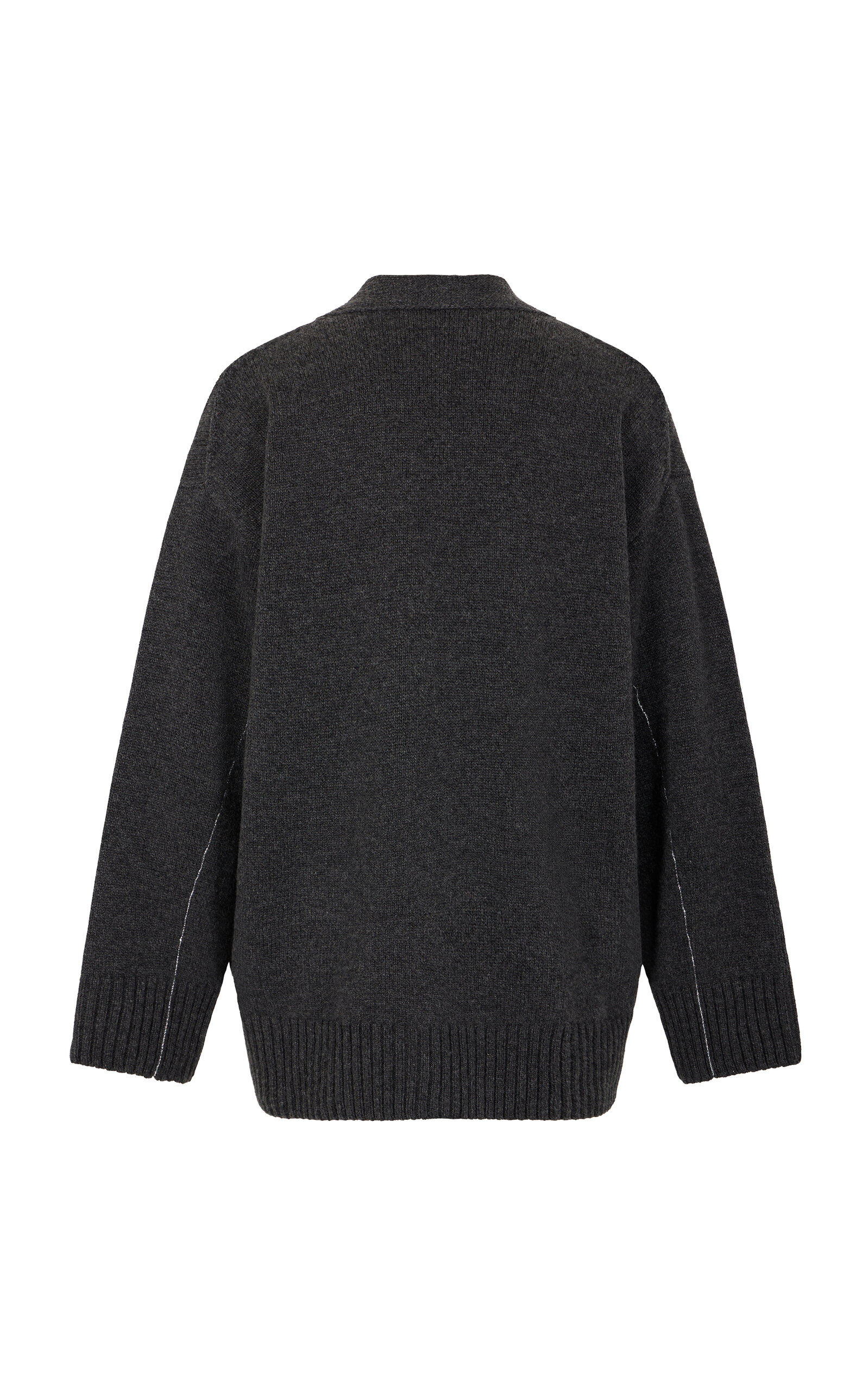 Wool-Cashmere Cardigan dark grey - 3