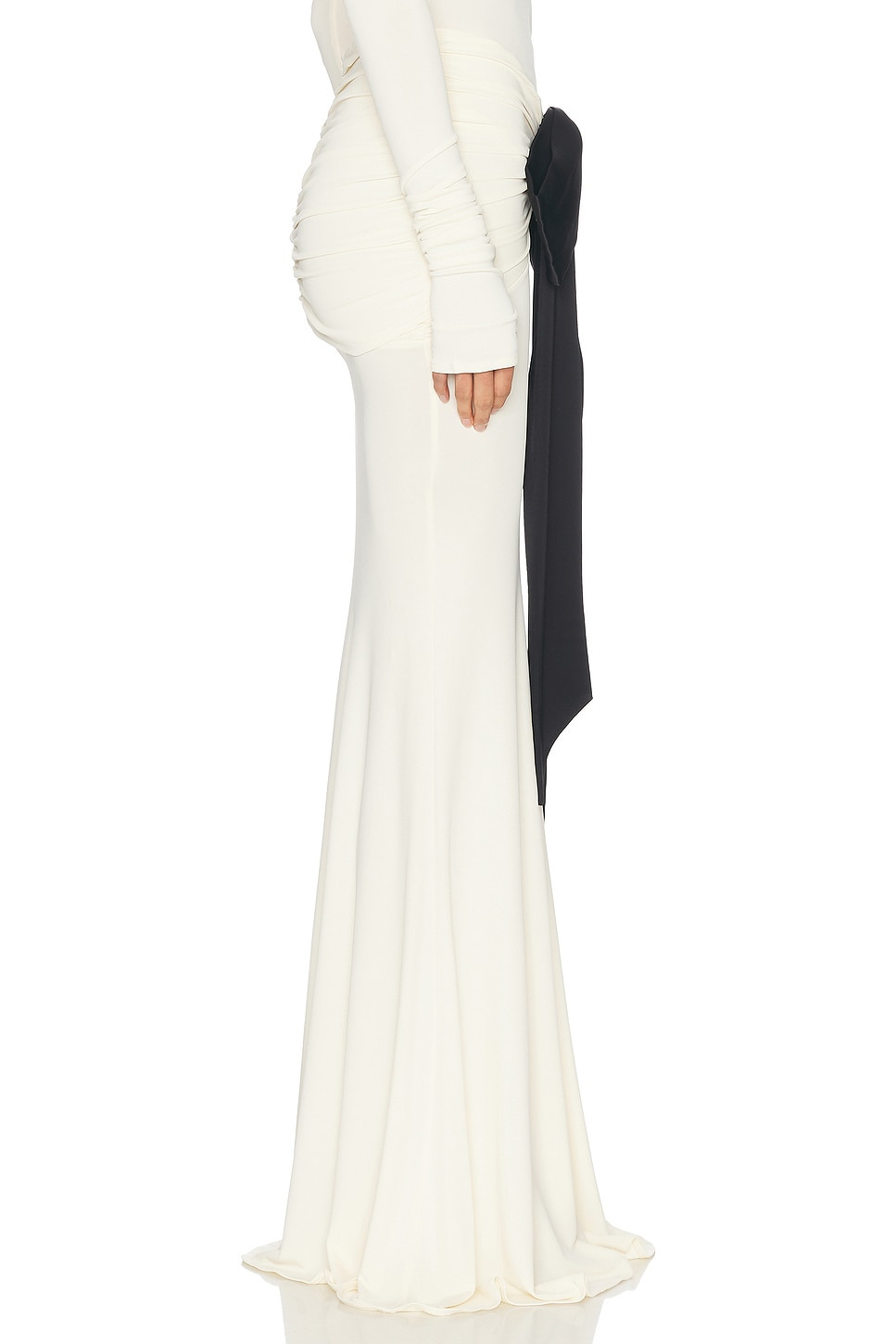 The Althea Jersey Skirt With Bow - 3