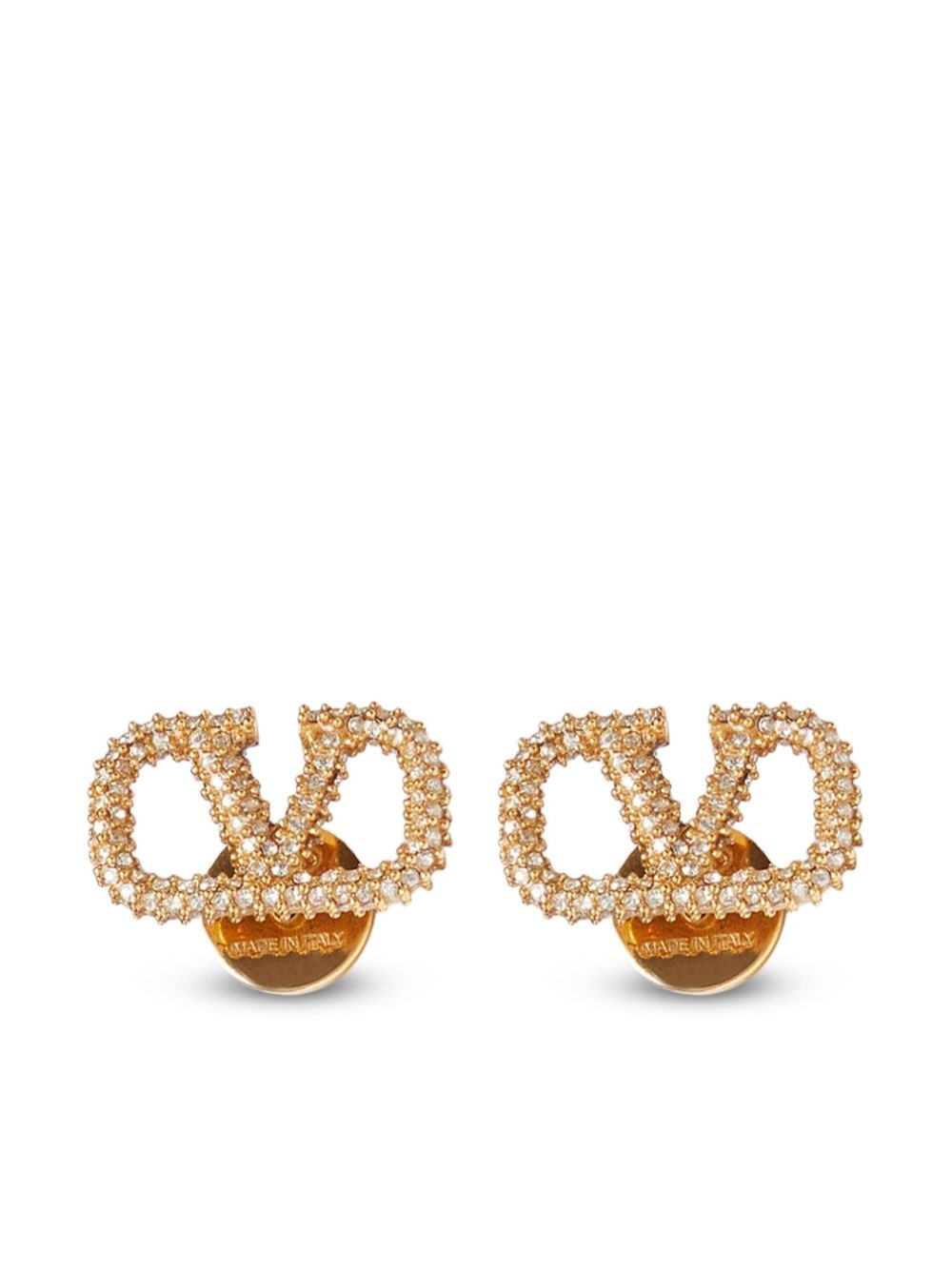 VLogo Signature strass earrings - 1