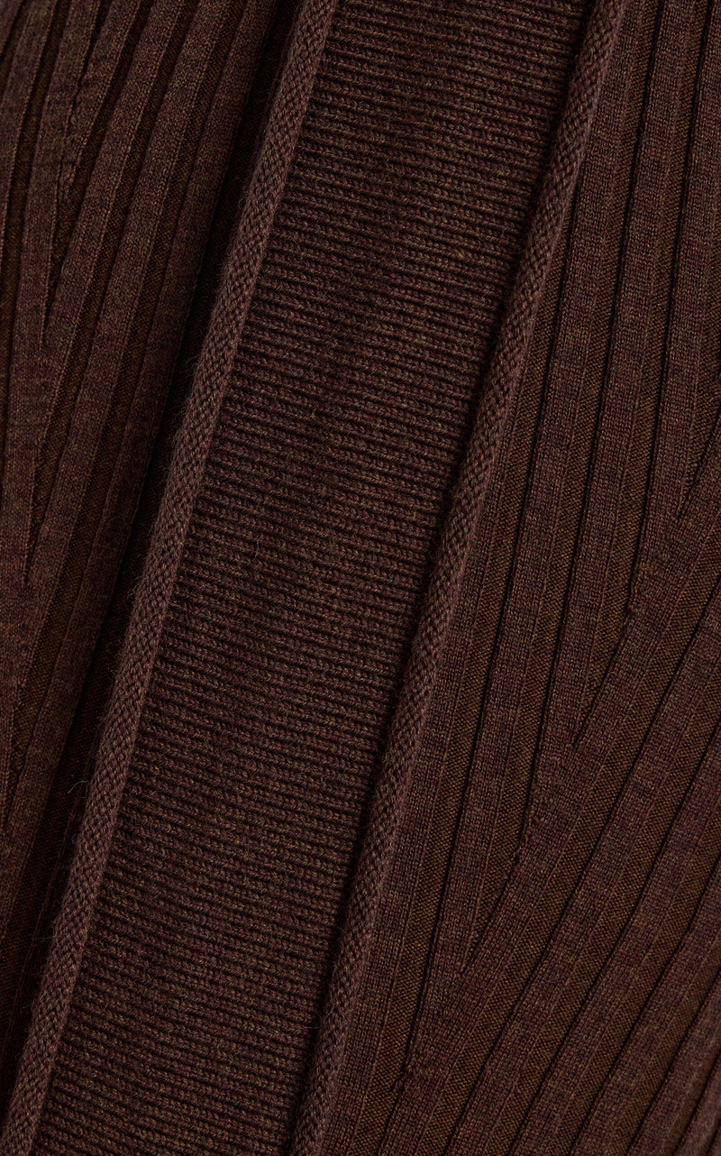 Wool Scarf Dress brown 5