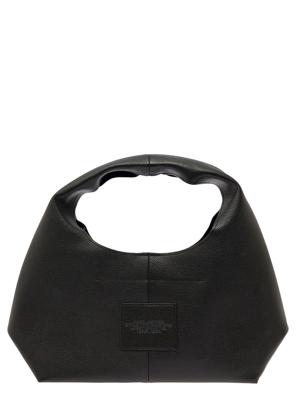 Marc Jacobs Women 'The Sack' Black Shoulder Bag With Embossed Logo In Hammered Leather Woman - 5