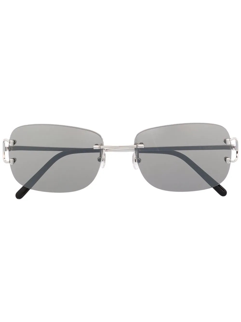 frameless rectangle sunglasses - 1