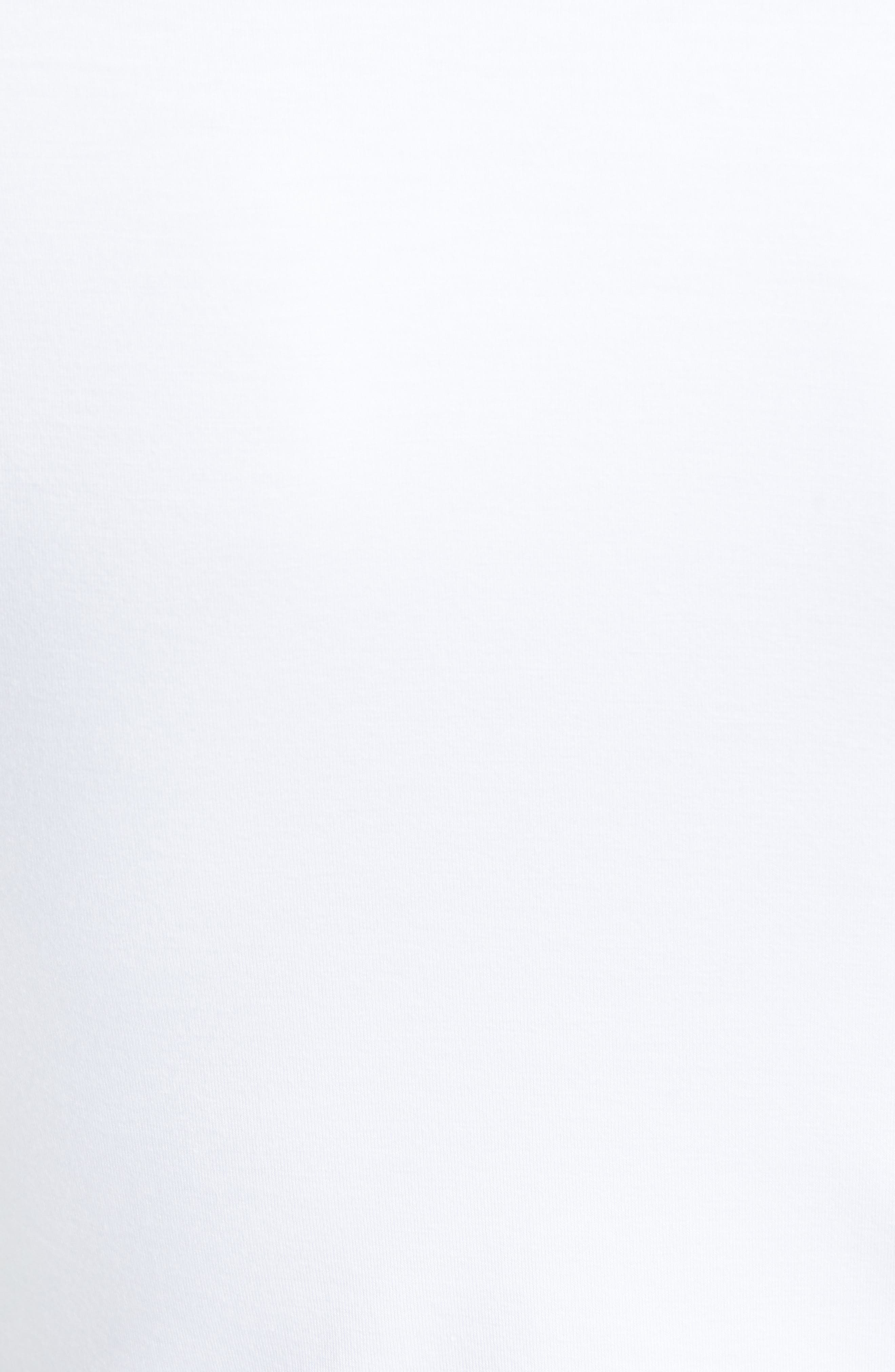 L'AGENCE Tess Long Sleeve Stretch Jersey Top in White at Nordstrom - 6