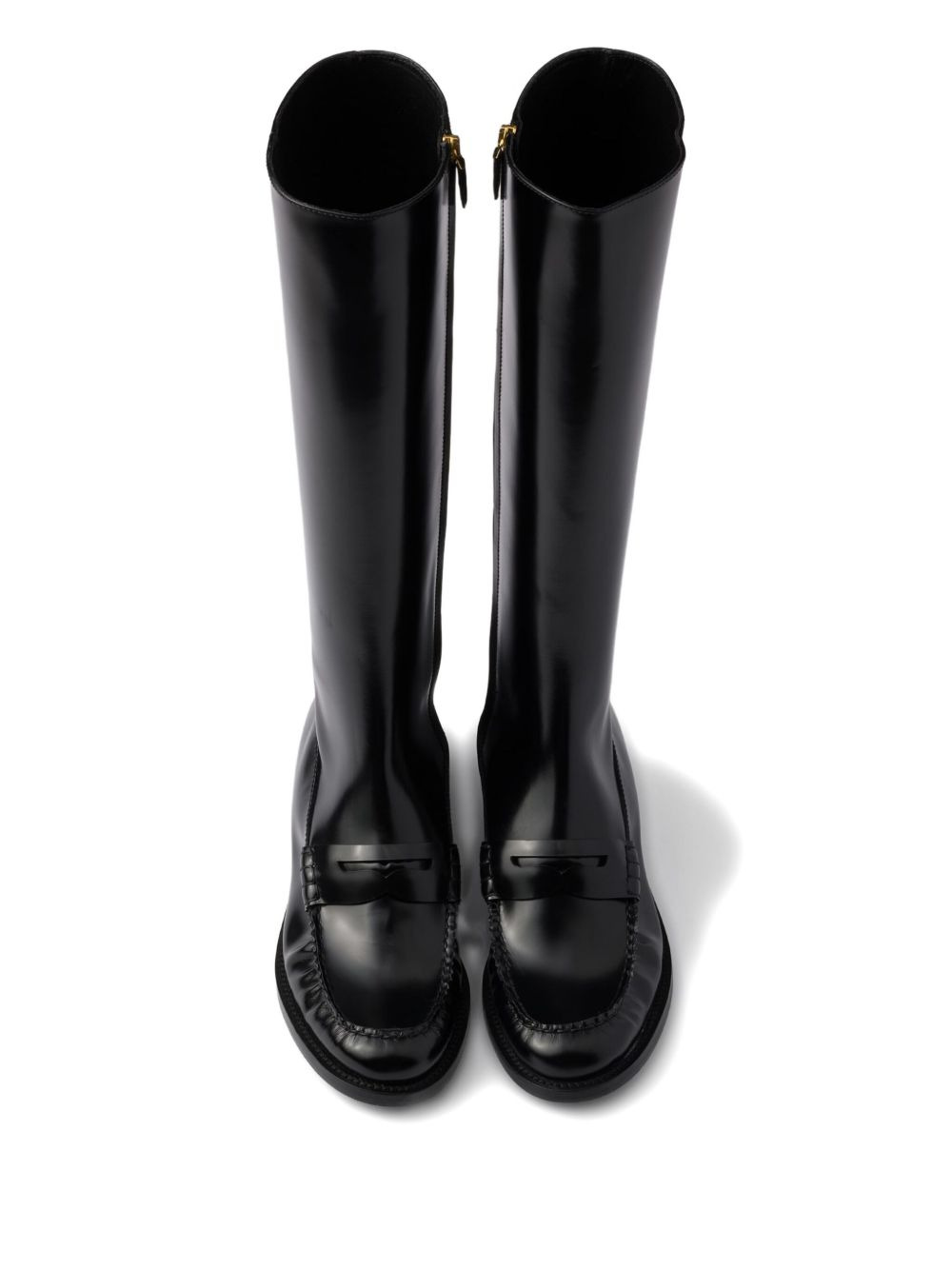 leather zip-fastening boots - 3