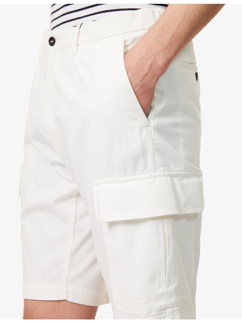 Regular-Fit Cotton Cargo Shorts - 5