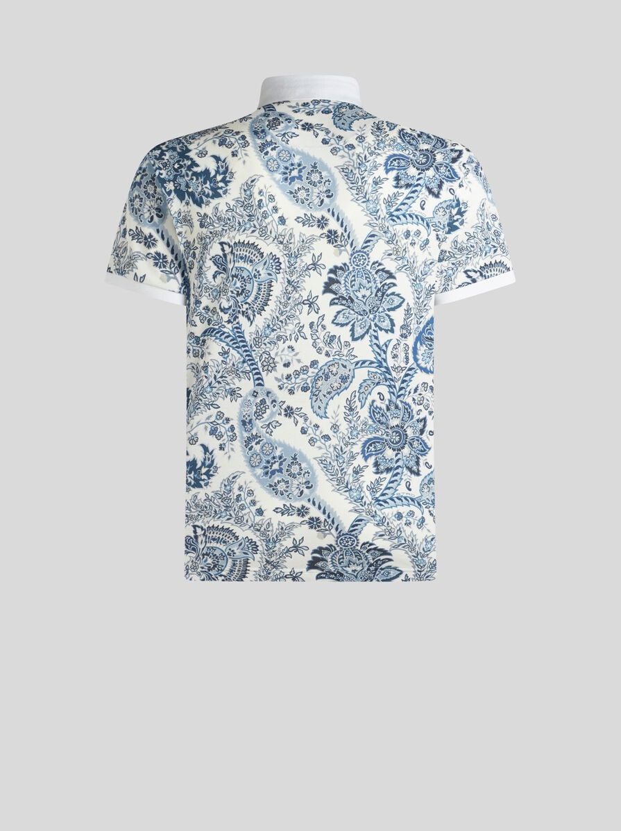 FLORAL PAISLEY POLO SHIRT - 5